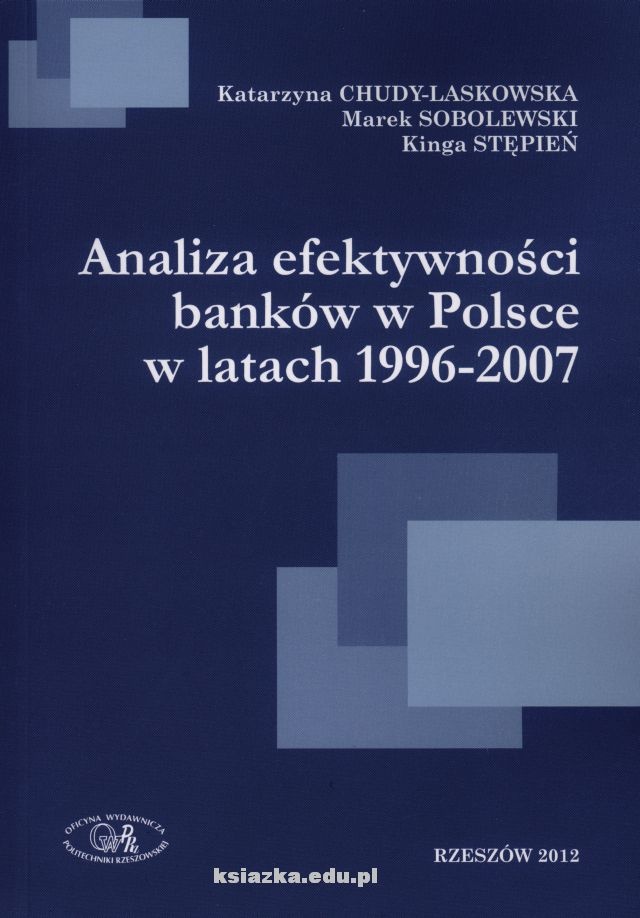 Analiza efektywności banków w Polsce w latach 1996 - 2007