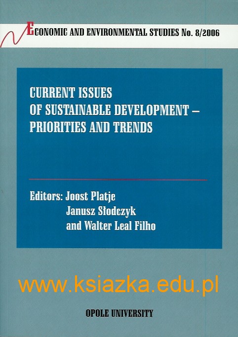 Current issues of sustainable development - priorities and trends