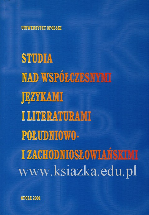 Studia nad współczesnymi językami i literaturami południowo- i zachodniosłowiańskimi