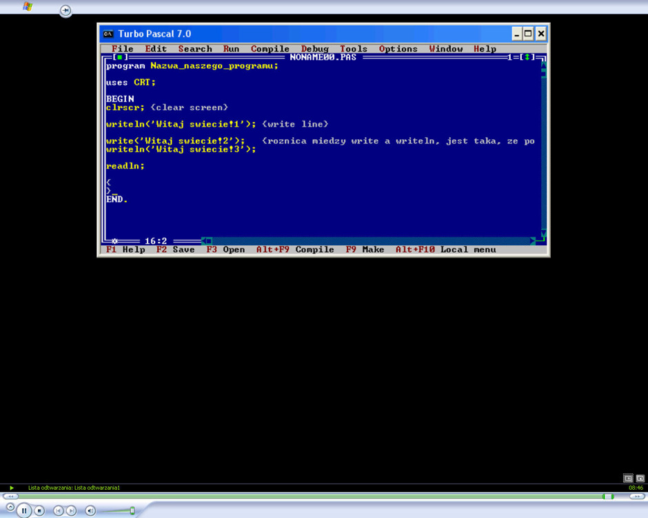 Video Kurs Programowania - Turbo Pascal